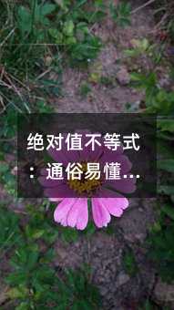 绝对值不等式:通俗易懂的解读