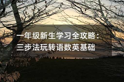 一年级新生学习全攻略:三步法玩转语数英基础