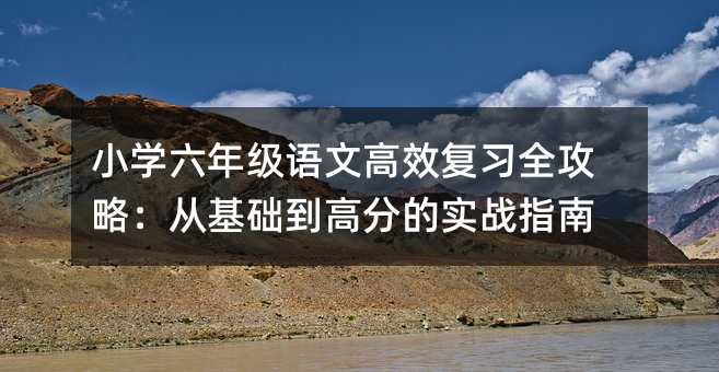 Сѧ꼶ĸЧϰȫԣӻ߷ֵʵսָ